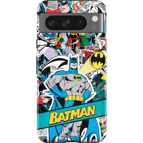 DC Comics Batman Vintage Pose Collage Art Google Pixel 8 Pro Impact Case